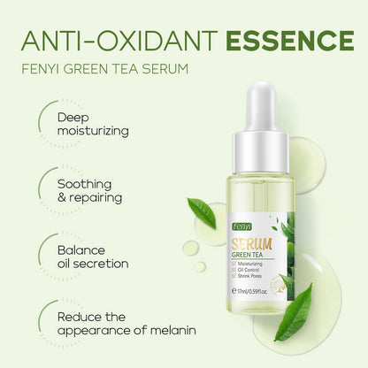 Green Tea Face Serum  For Oil-control, Anti-Aging ,Shrink Pores, Acne Treatment,  Whitening Moisturizing