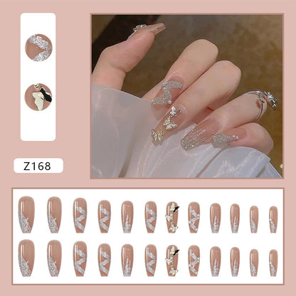 24pcs/box Glue Detachable Fake Nails