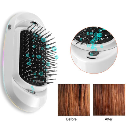 Ionic Electric Hair Brush For Hair Frizz Removal, Scalp Massage & Detangle