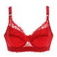 Red Hot Full Cup Lace Bra