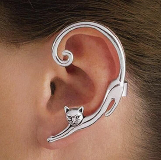 Cute Cat Clip On Earrings