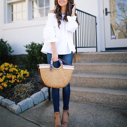 Sexy Off Shoulder Bowknot Top