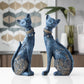 Decorative Couple Cat Statue