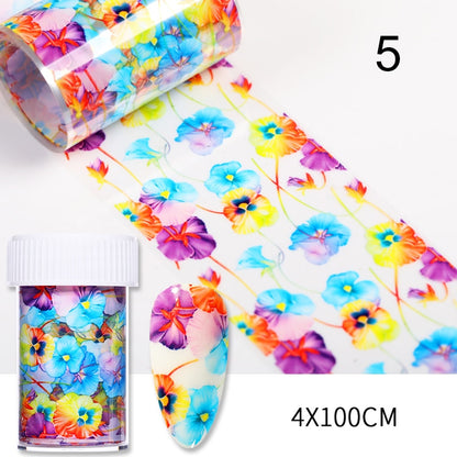 10Pcs/Bag Marble Nail Art Transfer Foil Sticker