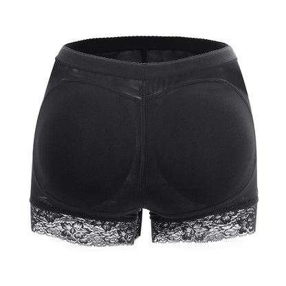 High Waist Lace Padded Butt Lifter Boyshort Shaper