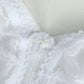 White Minimizer Unlined Lace Plus Size Bra