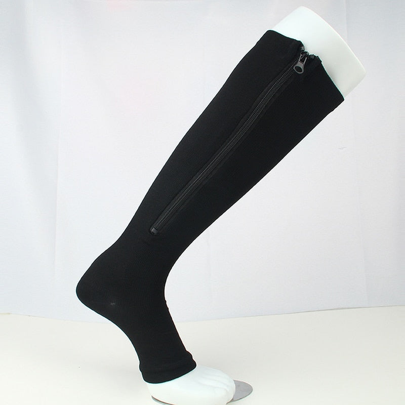 Medical Compression Zipper Leg Support Socks