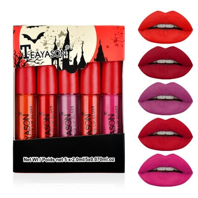 4/6PCS Sexy Matte Velvet Lipstick Set