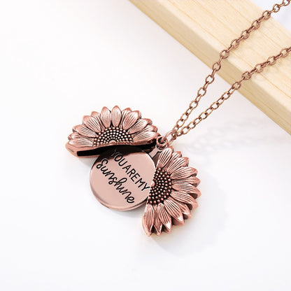 You Are My Sunshine - Sunflower Necklace