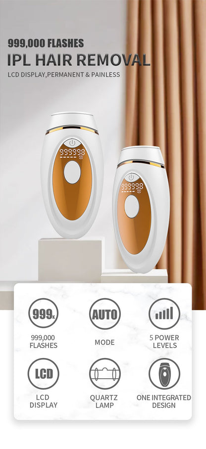 999000 Flashes IPL Epilator LCD Laser Hair Removal