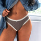 Sexy  Cotton Lace Thong Panties