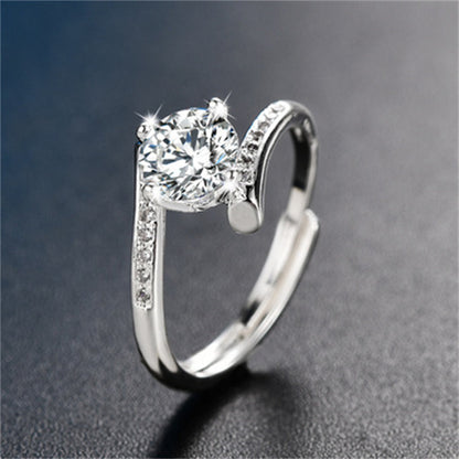 X Shape Cross Dazzling Ring