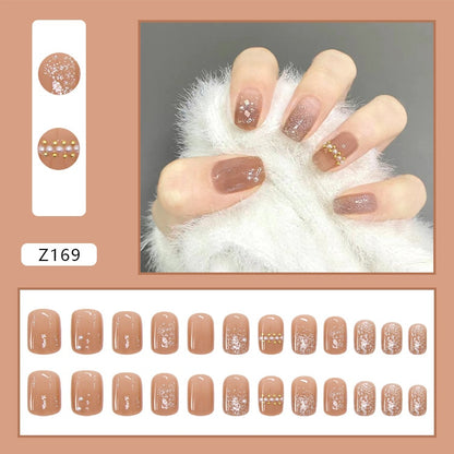 24pcs/box Glue Detachable Fake Nails