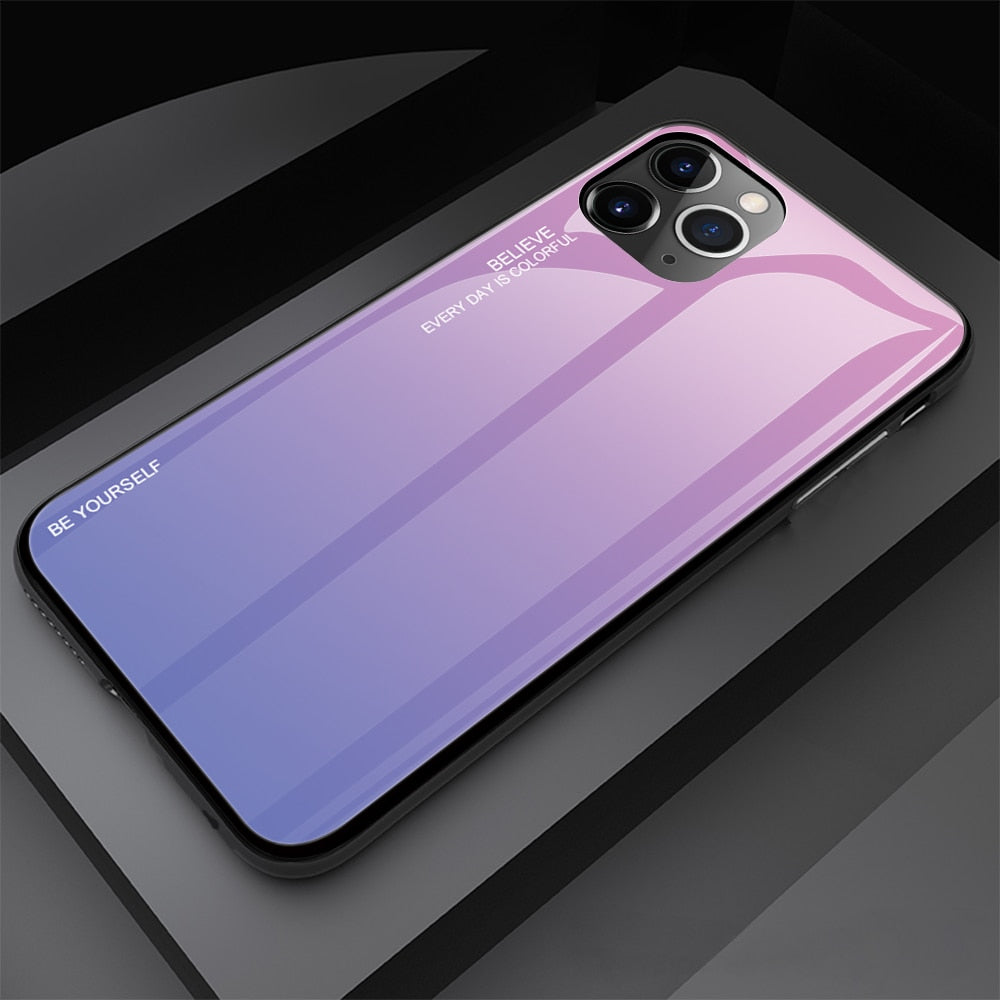 Gradient Tempered Glass iPhone Case 13 / 13 Mini / 13Pro / 13 Pro Max