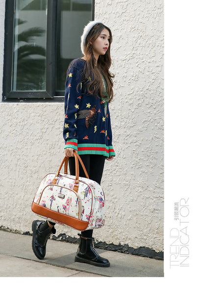 Fashionable Print Travel Duffle Bag