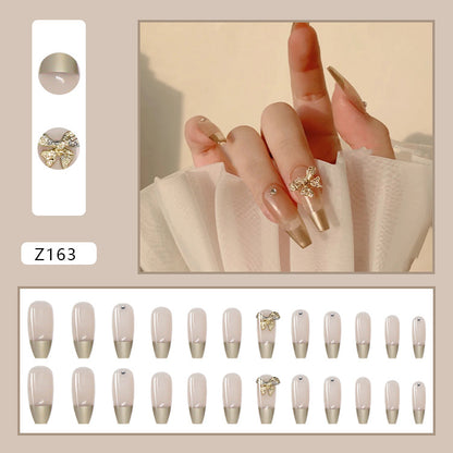 24pcs/box Glue Detachable Fake Nails