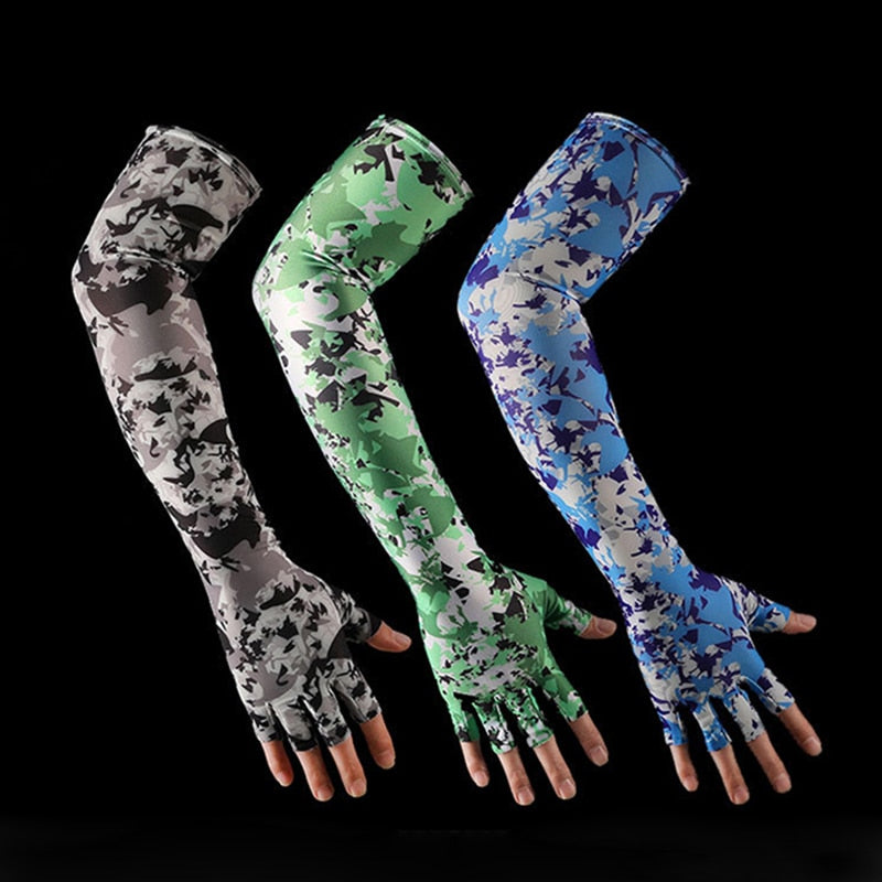 Arm Sleeve Gloves Running Cycling Sleeves Fishing Bike Sport Protective Arm Warmers UV Protection Cover