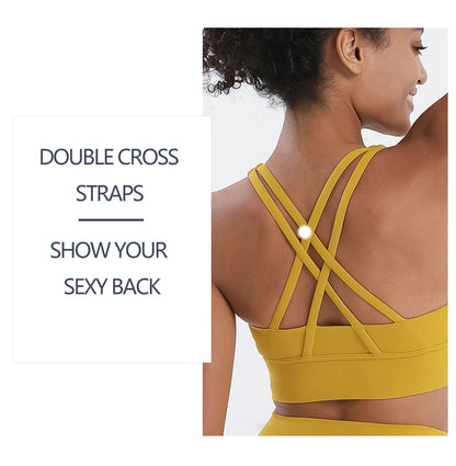 Sexy X Back Strap Sports Bra Sexy Top