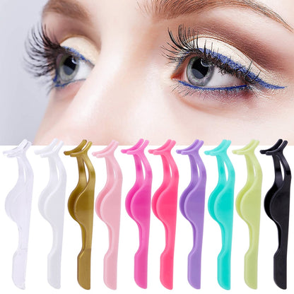 10pcs EyeLashes Tweezers Forceps