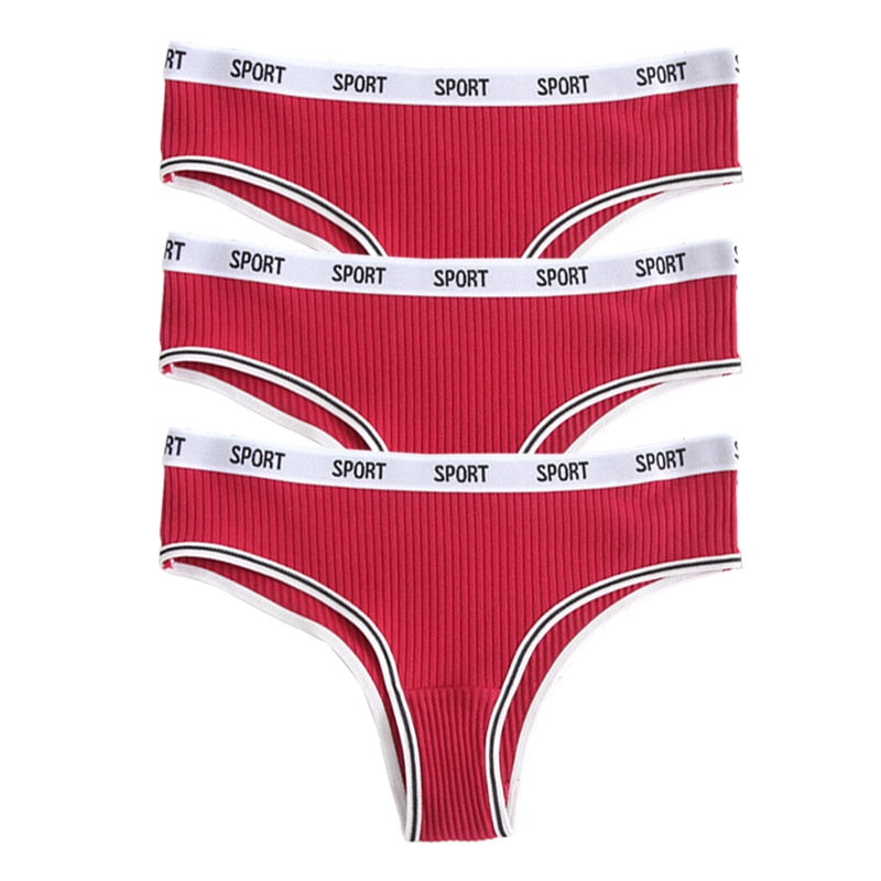 3Pcs/Set Sexy Sport Panties