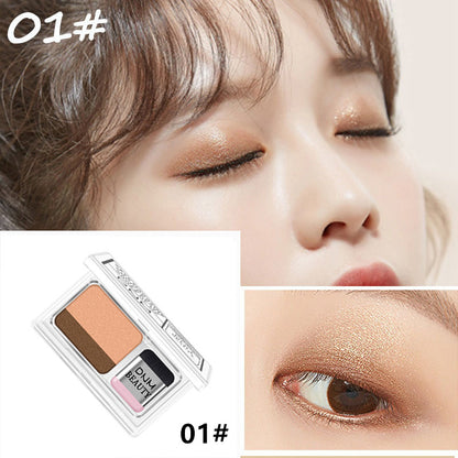 Double Color Gradient Lazy Eye Shadow Makeup