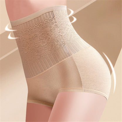 High Waist Floral Lace Tummy Slimming Shaper Panty