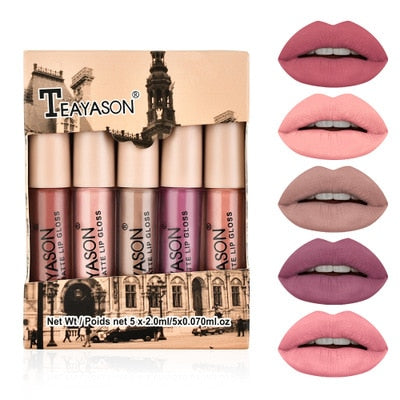 4/6PCS Sexy Matte Velvet Lipstick Set