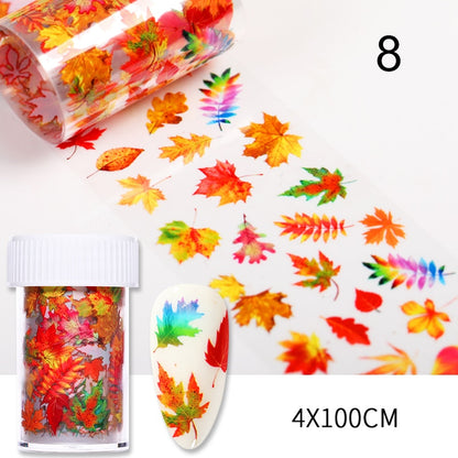 10Pcs/Bag Marble Nail Art Transfer Foil Sticker