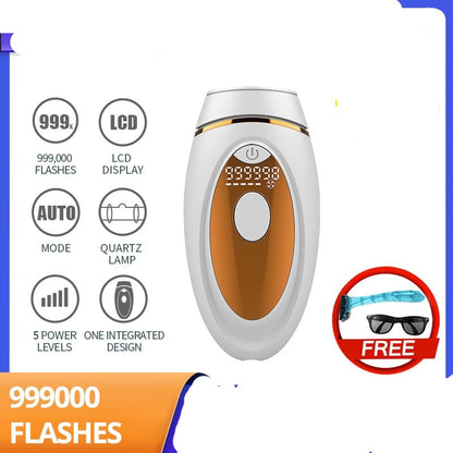 999000 Flashes IPL Epilator LCD Laser Hair Removal