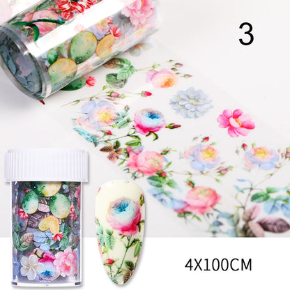 10Pcs/Bag Marble Nail Art Transfer Foil Sticker