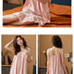 Floral Print Sexy Spaghetti Strap Nightgown