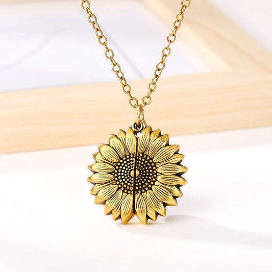 You Are My Sunshine - Sunflower Necklace