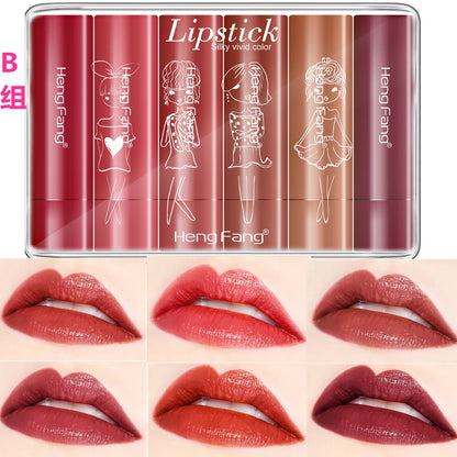 4/6PCS Sexy Matte Velvet Lipstick Set