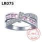 925 Sterling Silver Vintage Purple Crystal Ring
