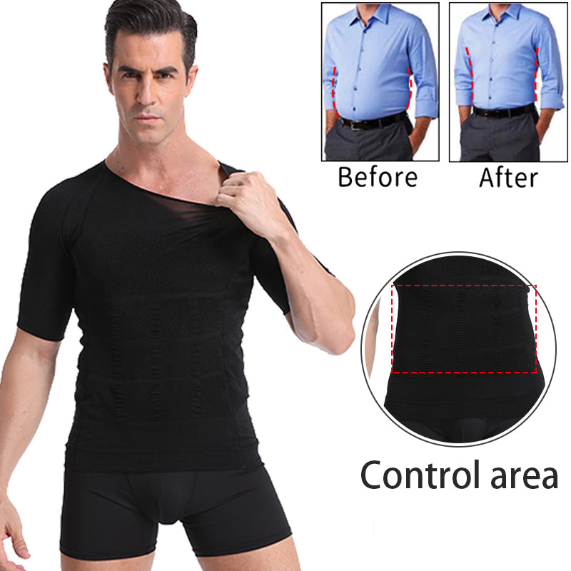 Men Body Toning T-Shirt Slimming Body Shaper