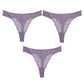3PC/Set  Sexy Lace G String Hollow Out Thong