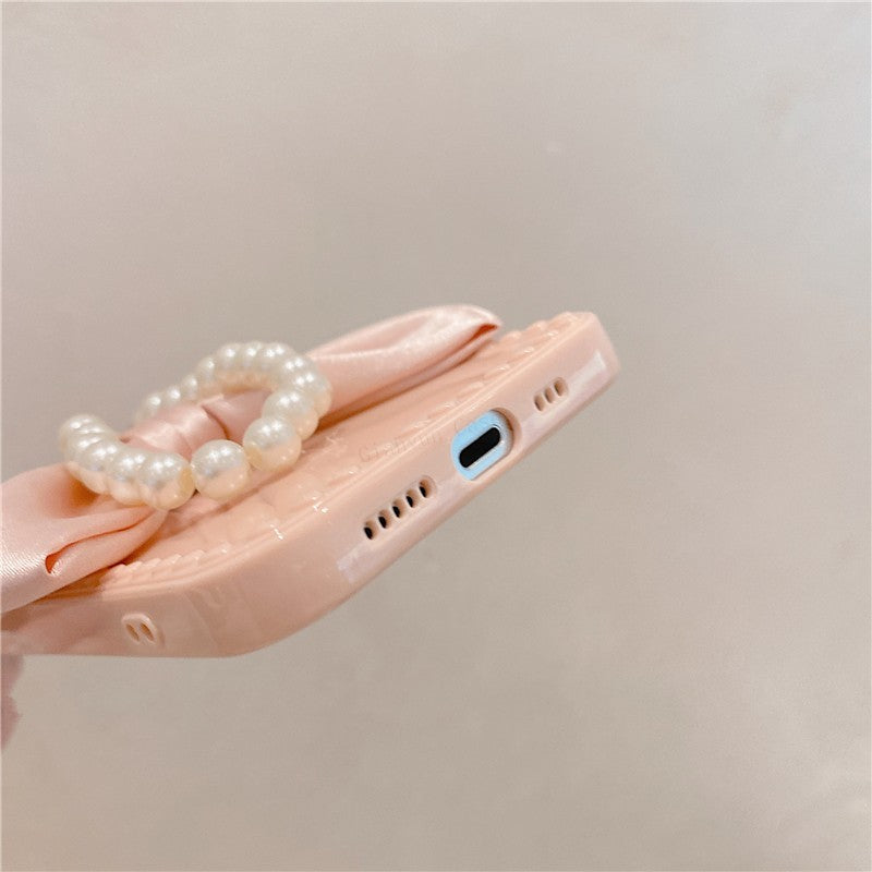 Pearl Bracelet Bow iPhone Case 13 / 13 Mini / 13Pro / 13 Pro Max