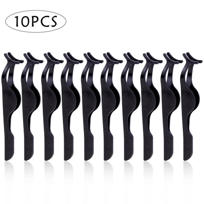 10pcs EyeLashes Tweezers Forceps