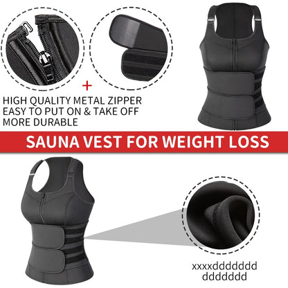 Neoprene Sauna Vest Waist Trainer