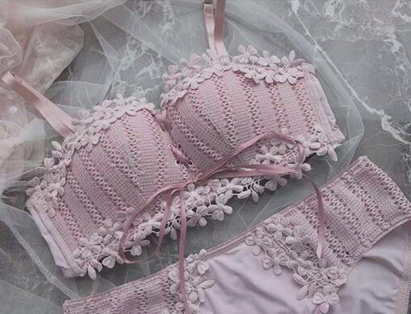 Floral Embroidery Bra