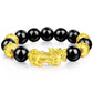Feng Shui Pi Xiu Obsidian Stone Beads Bracelet For Attracting Wealth and Good Luck