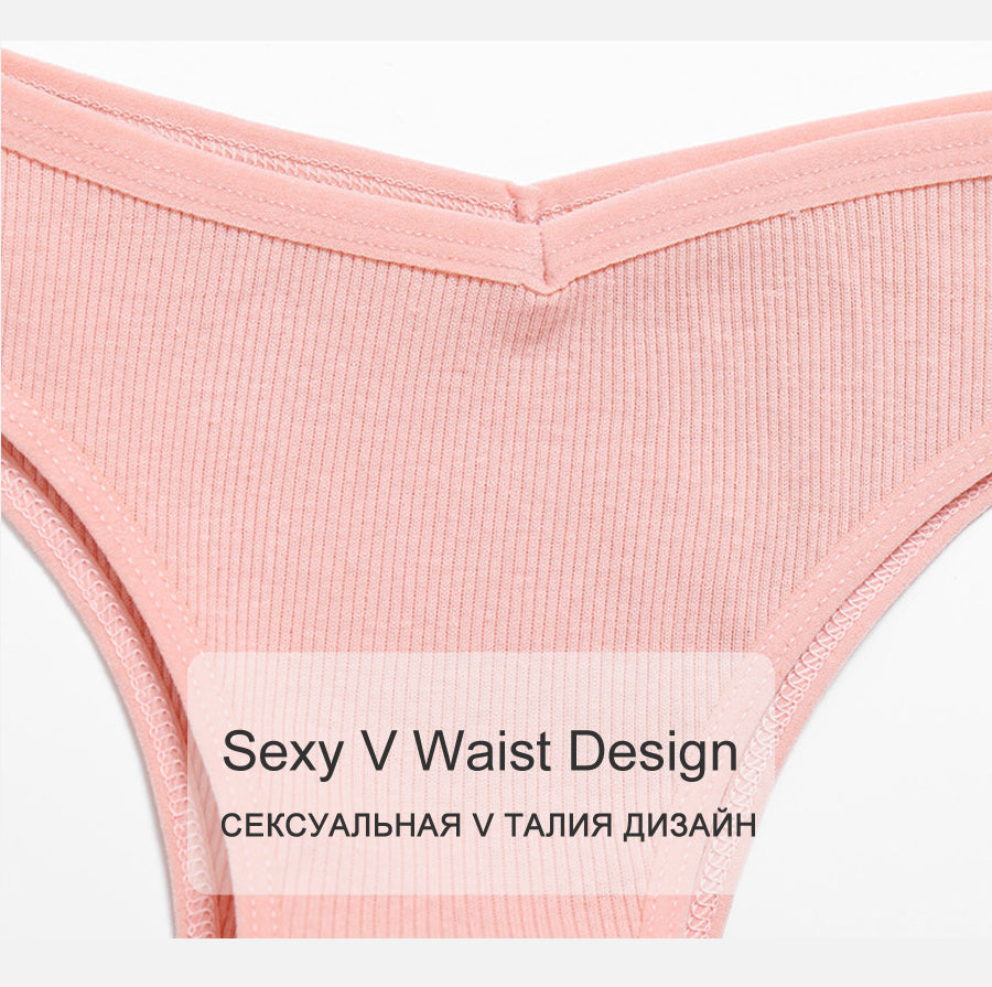 3PCS/Set  Sexy V Waist  Brazilian Cotton Panties