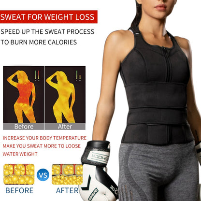 Neoprene Sauna Vest Waist Trainer