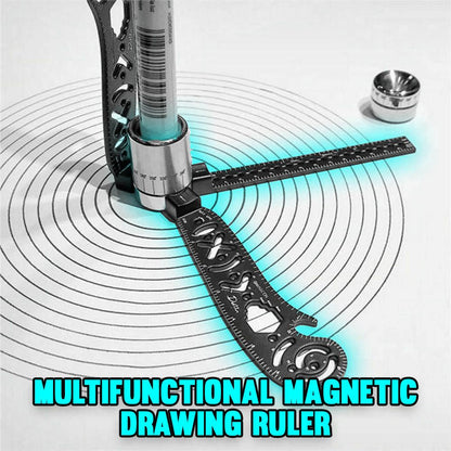 Multifunctional Magnetic Drawing Ruler