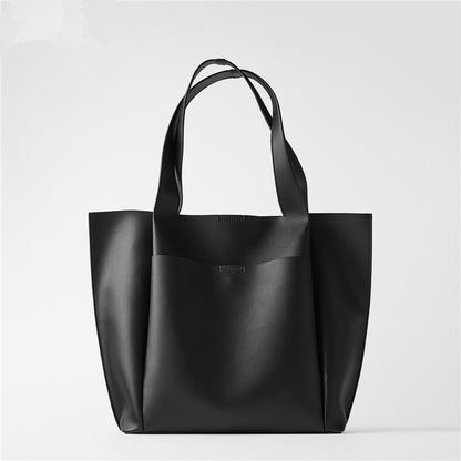 Large Capacity Versatile Fashion Leather Top-handle Handbag