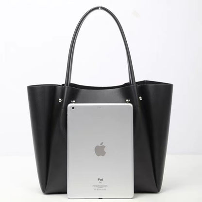 Large Capacity Versatile Fashion Leather Top-handle Handbag