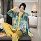 Luxury Style Painting Print Pajamas Set Sleepwear