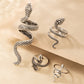 4pcs/set Vintage Snake Shape Rings