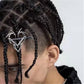 Hip Hop Love Heart Hairpin