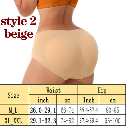 High Waist Tummy Shaper Hip Lift Pad Panty